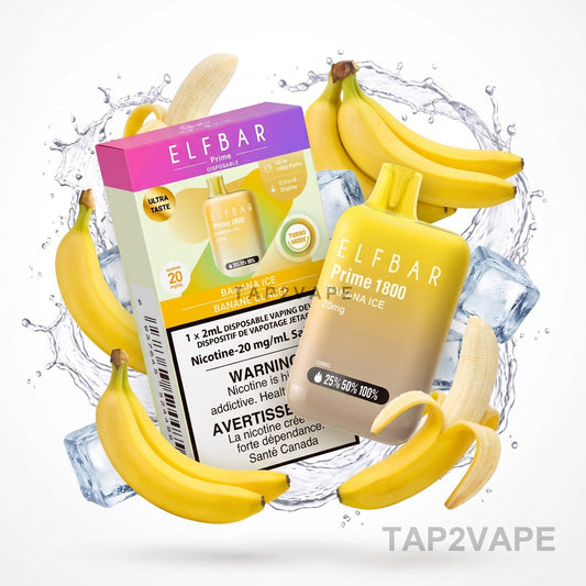 BANANA ICE ELF BAR PRIME 1800