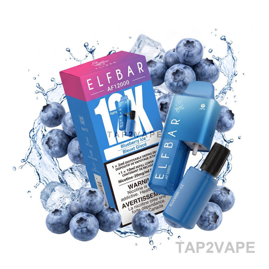 BLUEBERRY ICE ELF BAR AF12000