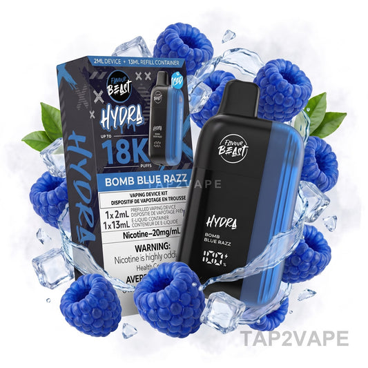 BOMB BLUE RAZZ FLAVOUR BEAST HYDRA