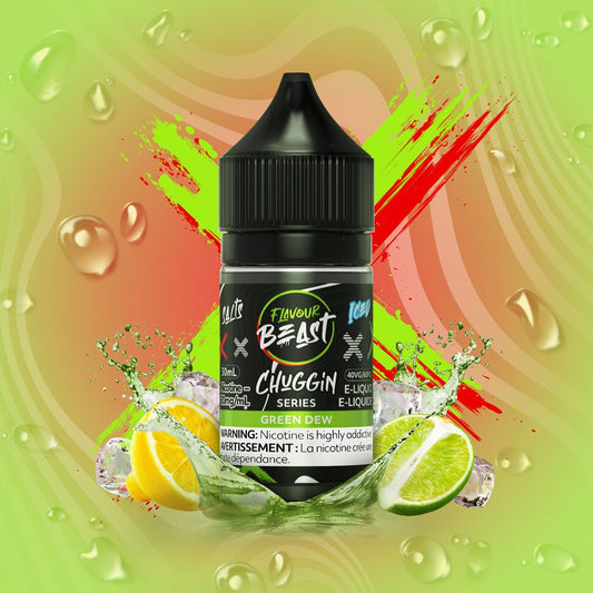 CHUGGIN GREEN DEW FLAVOUR BEAST 30mL salt nic e-liquid