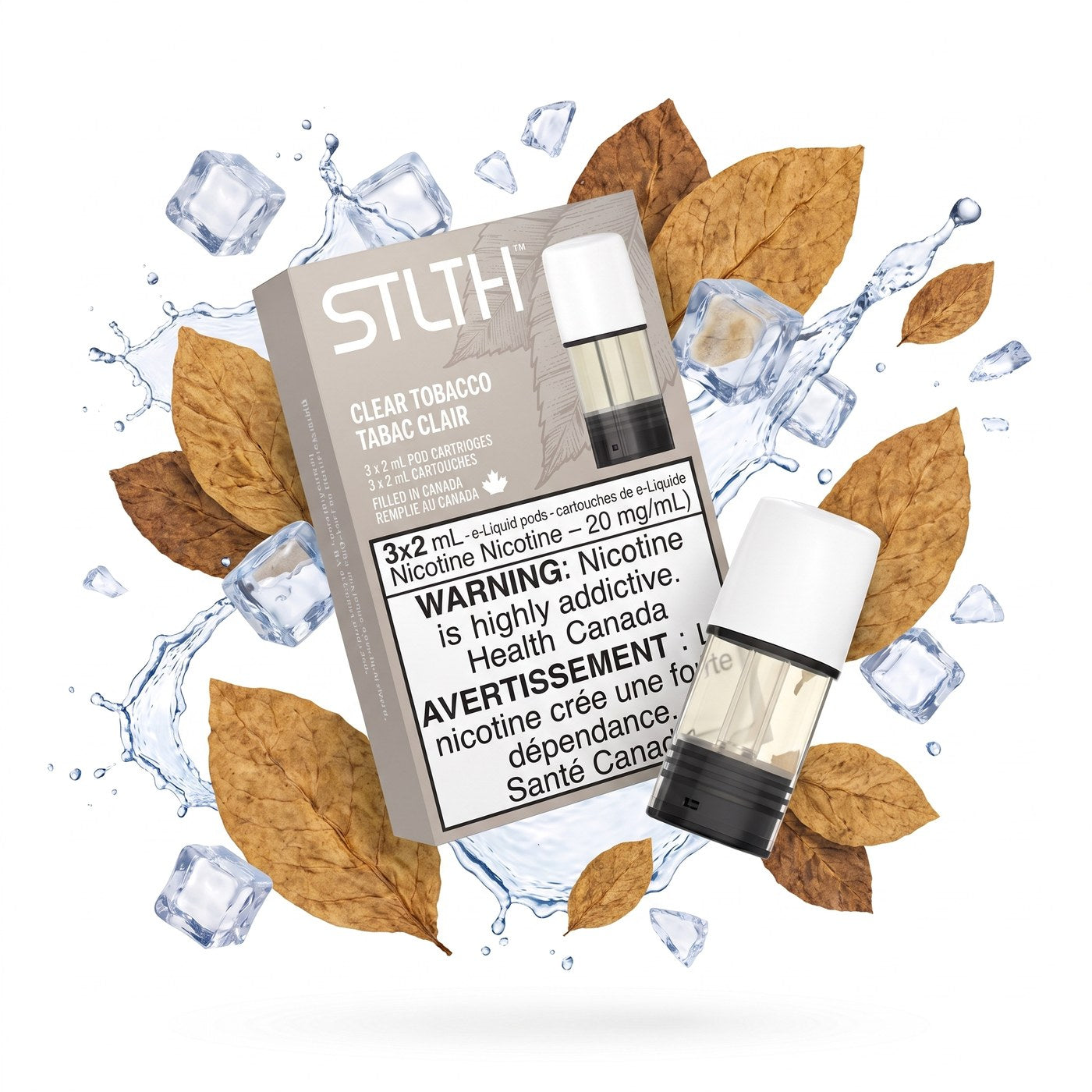 CLEAR TOBACCO STLTH POD PACK