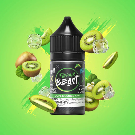 DOPE DOUBLE KIWI ICED FLAVOUR BEAST 30mL salt nic e-liquid