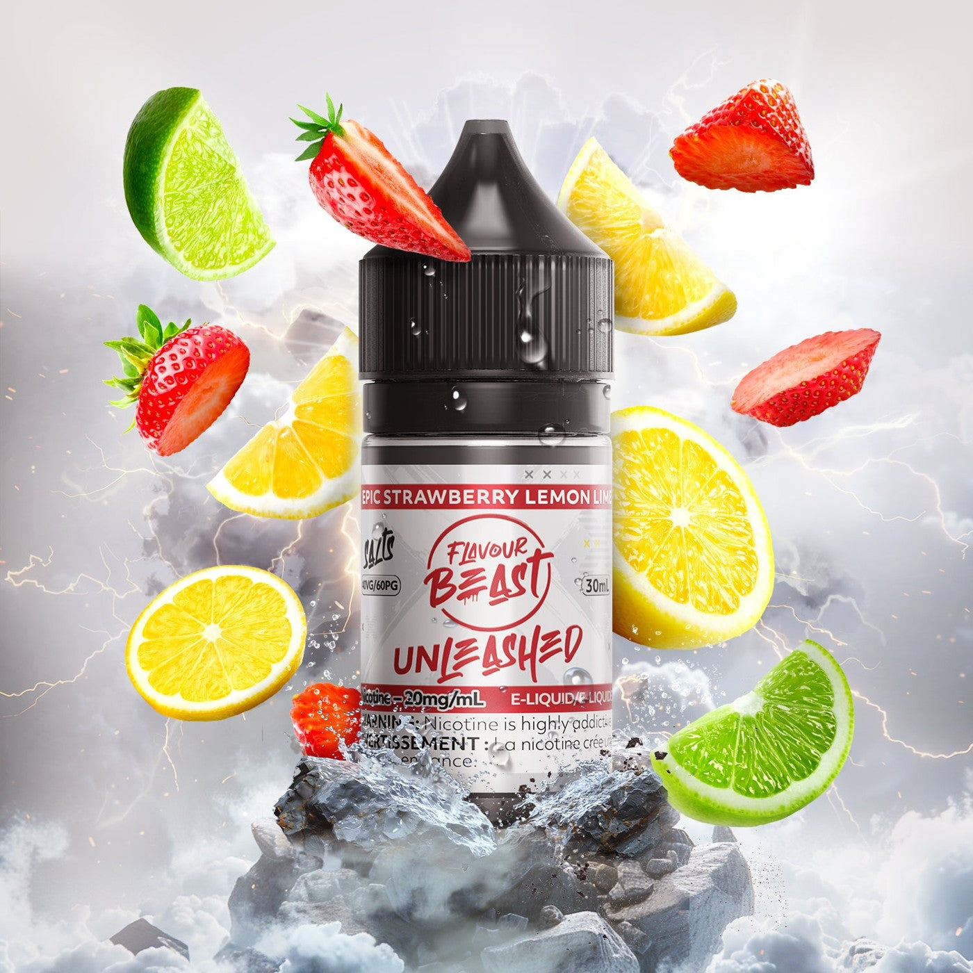EPIC STRAWBERRY LEMON LIME FLAVOUR BEAST 30mL salt nic e-liquid