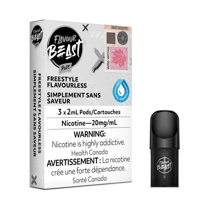 FREESTYLE FLAVOURLESS FLAVOUR BEAST POD PACK box