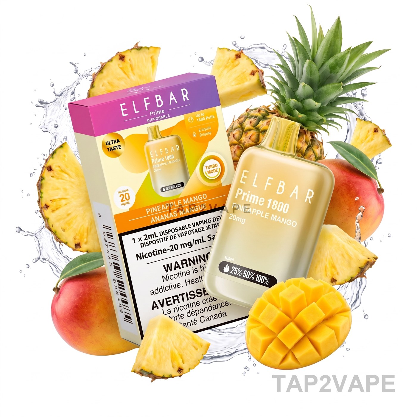 PINEAPPLE MANGO ELF BAR PRIME 1800