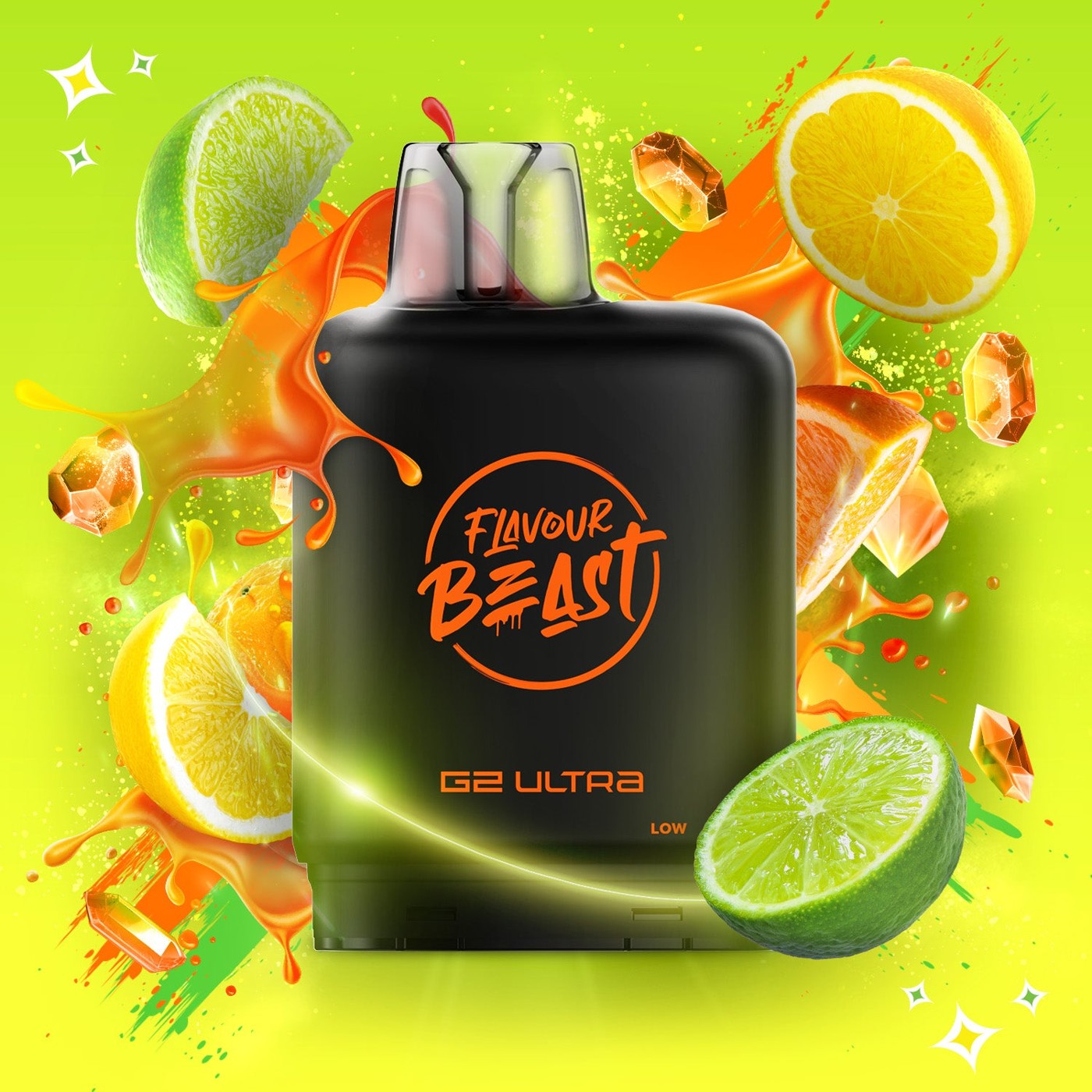 SOUR GUSHIN S. ORANGE LIME LEVEL X G2 ULTRA 50K POD pod