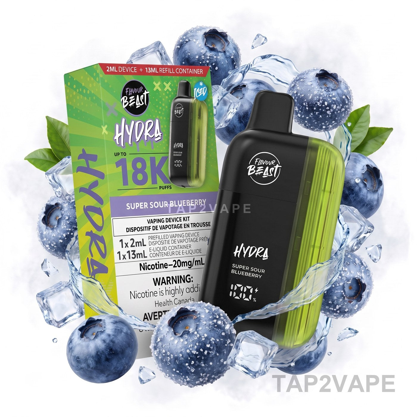 SUPER SOUR BLUEBERRY FLAVOUR BEAST HYDRA